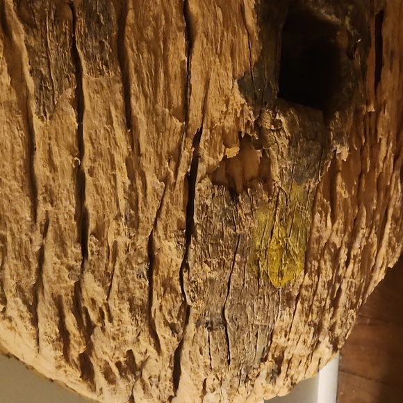 Late-19th Century c.1880s Antique Large Chinese Rustic Teak Wood Ox Cart Wheel - Picture 4 of 6